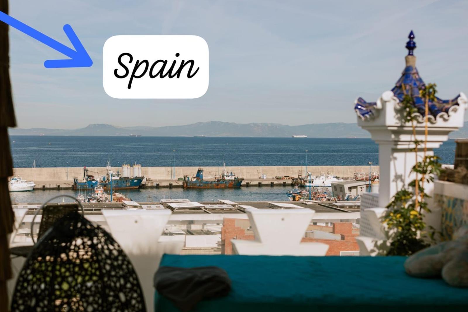 Riad Villa With Mediterranean Sea Views Of Spain And Gibraltar Ταγγέρη Εξωτερικό φωτογραφία